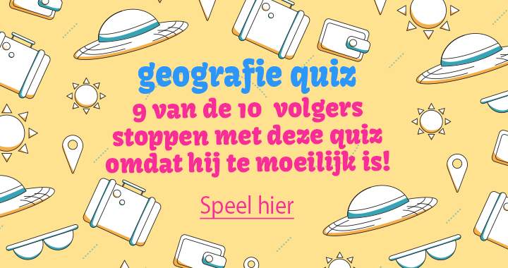 Banner for Pittige geografie quiz