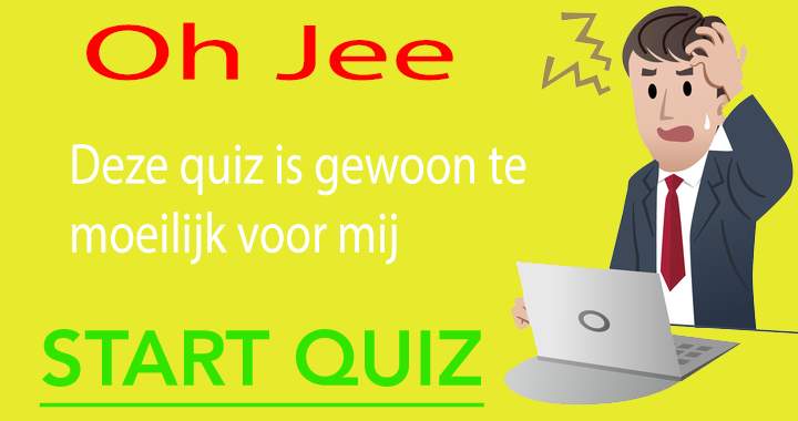 Banner for Is deze quiz voor jou ook te moeilijk?