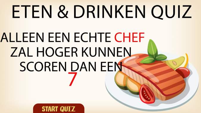Eten & Drinken Trivia Quiz