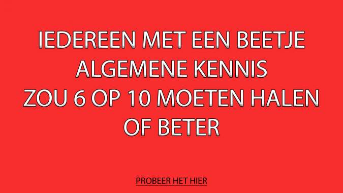 Algemene kennis quiz