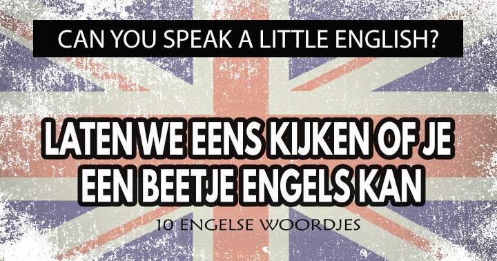 Banner for 10 Engelse woordjes