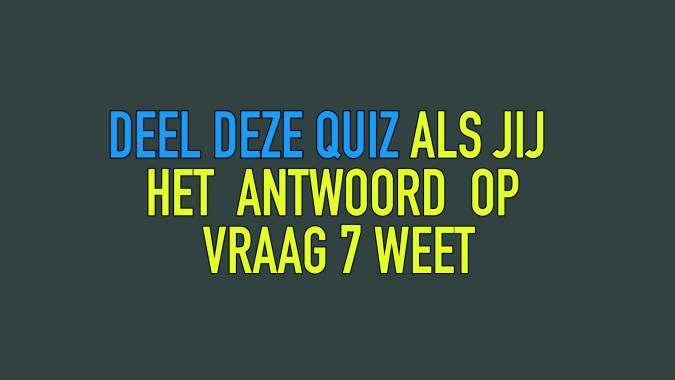 QUIZZZ: ALGEMENE KENNIS