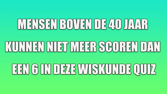 Wiskundige weetjes