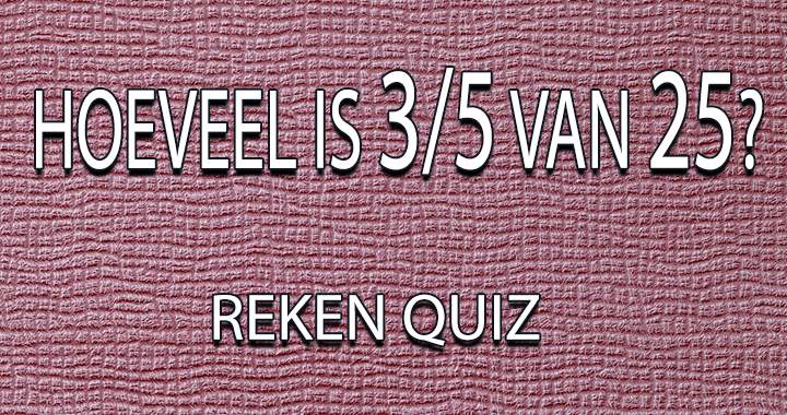 Reken Quiz