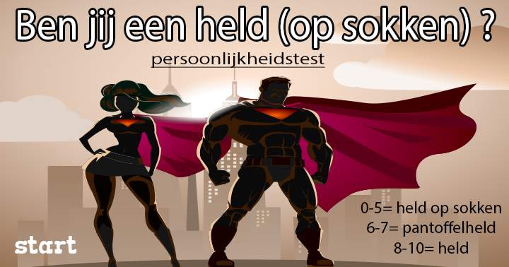 Banner for Ben jij een held? Doe de persoonlijkheidstest