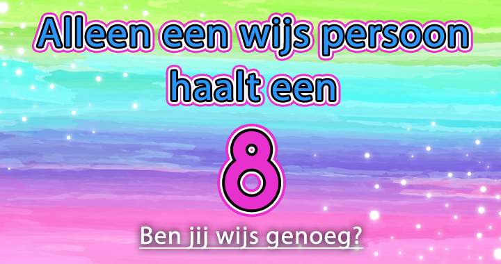 Banner for Ben jij wijs genoeg voor deze quiz?