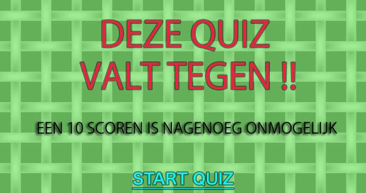 Banner for Valt deze quiz voor jou ook tegen?