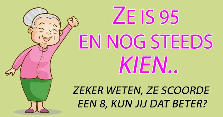 Banner for Ze is nog steeds kien..