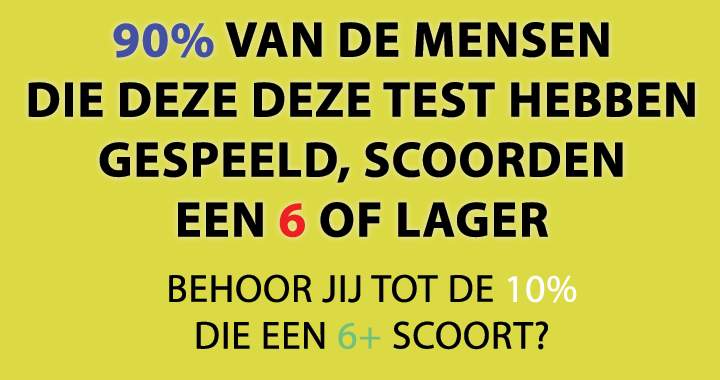 Tot welke groep behoor jij?