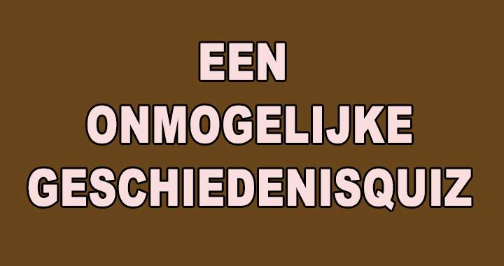 Banner for Niemand scoort in deze quiz!