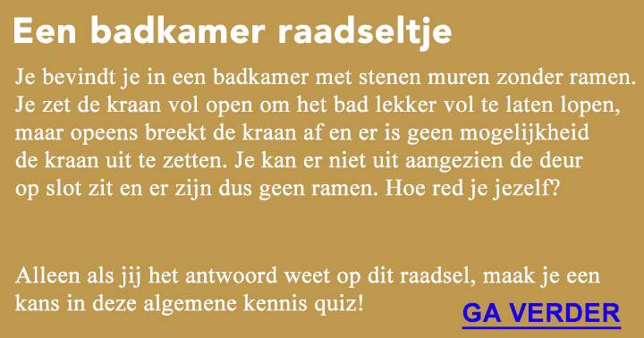 Algemene kennis quiz