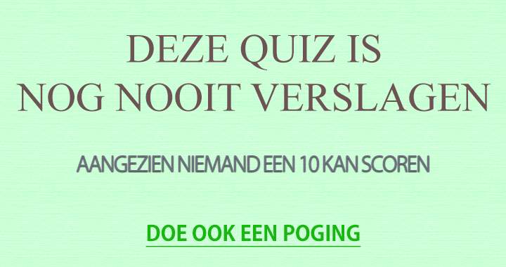 Versla jij de Koning van de quizen?