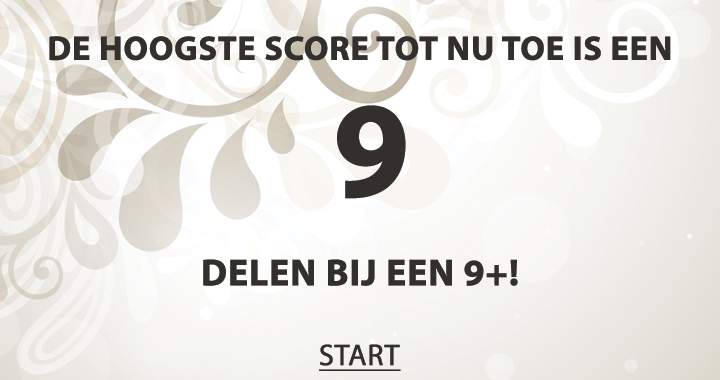 Alleen een echte genie haalt een 10!