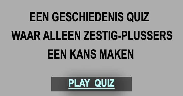 Geschiedenis quiz