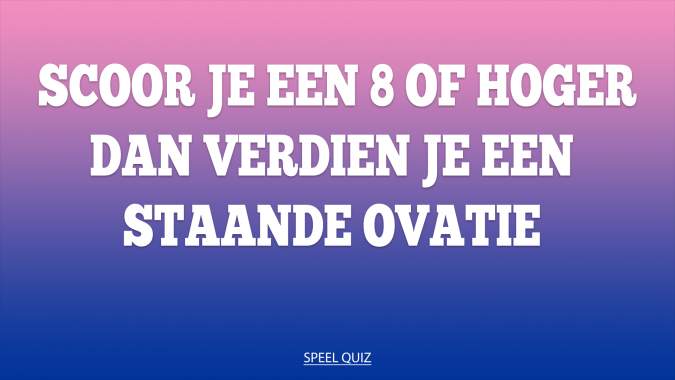 Trivia Quiz voor the pros