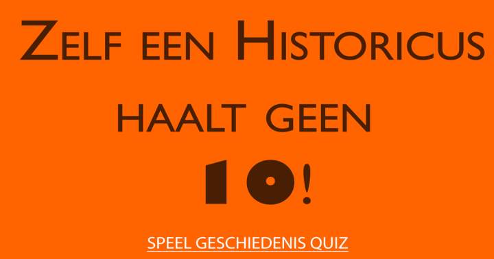 Geschiedenis Quiz