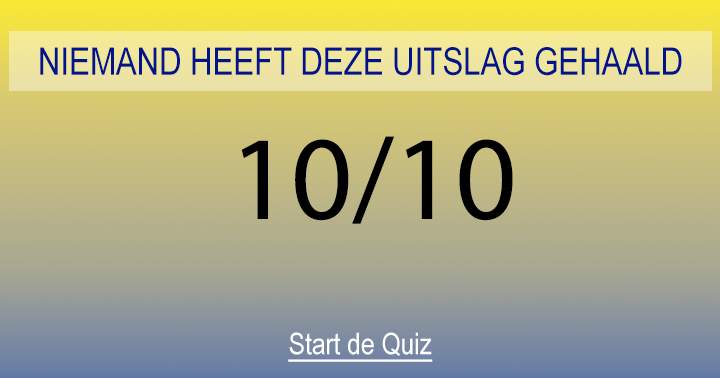 Banner for Bijna niemand haalde een 10 in deze quiz