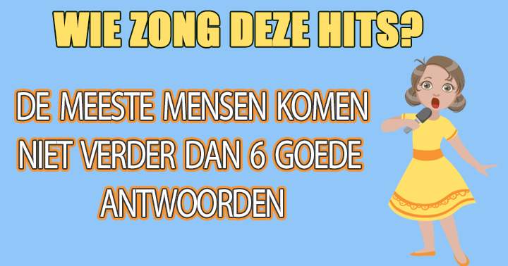 Lekkere muziek, maar wie zong 't?