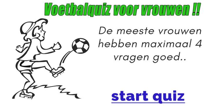 Banner for De voetbalquiz voor vrouwen