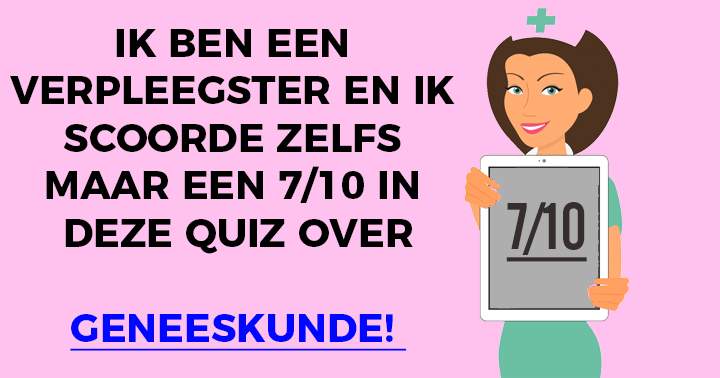 Banner for Versla je mijn score in deze quiz over geneeskunde?