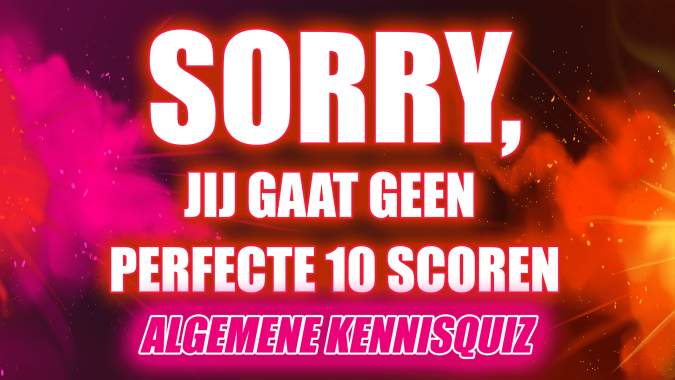 Banner for Niemand gaat een perfecte 10 scoren