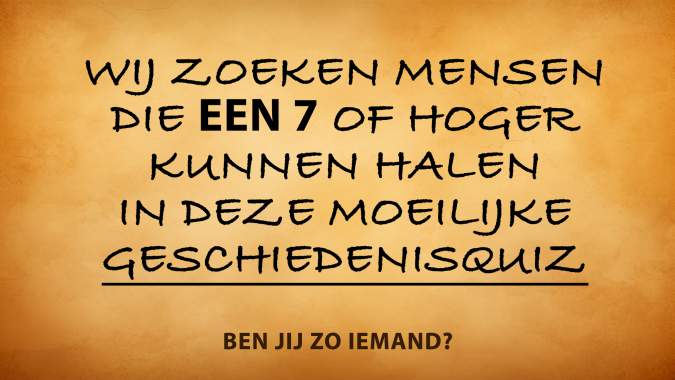 Geschiedenisquiz over historische gebeurtenissen
