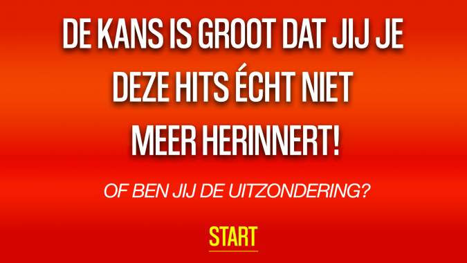 Banner for Wie zong deze liedjes?