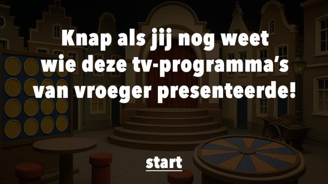 Banner for Weet jij wie deze programma’s van vroeger presenteerde?