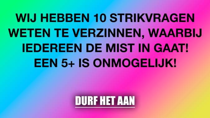 Banner for 10 strikvragen die niemand allemaal goed heeft