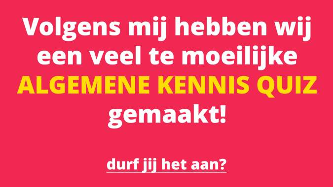 Banner for Algemene Kennis Quiz
