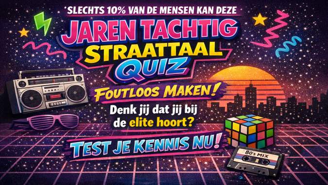 Banner for Slechts 10% van de mensen kan deze jaren tachtig straattaal quiz foutloos maken!