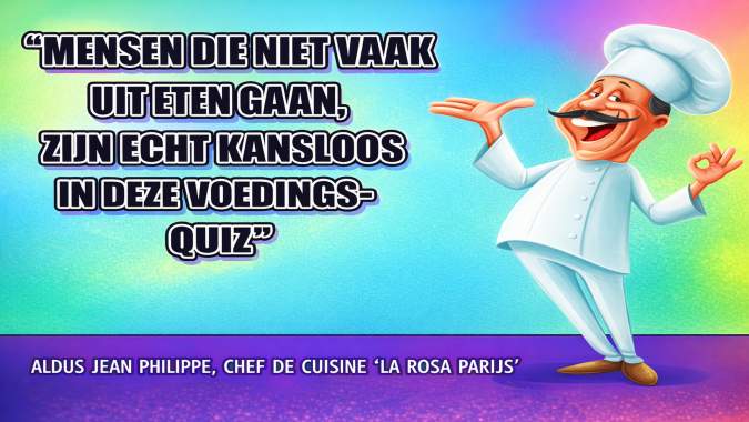 Banner for Slechts 1% kan deze gerechtenquiz foutloos afleggen!