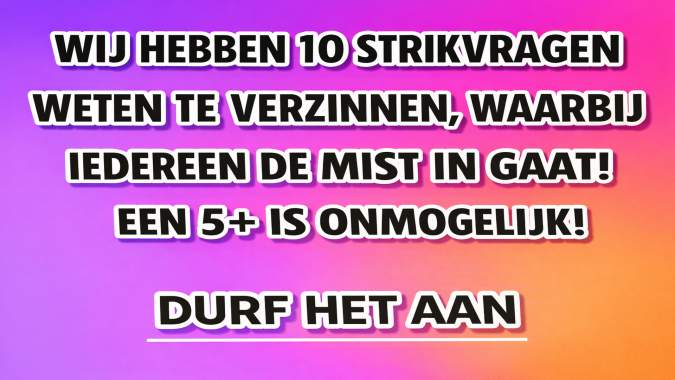 Banner for 10 strikvragen die niemand allemaal goed heeft