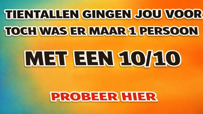 Banner for Alleen de hele slimme mensen maken een kans om een foutloze 10 te scoren!