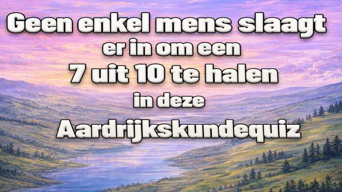 Banner for Slechts 1% van de mensen kan deze lastige geografie-quiz foutloos maken!
