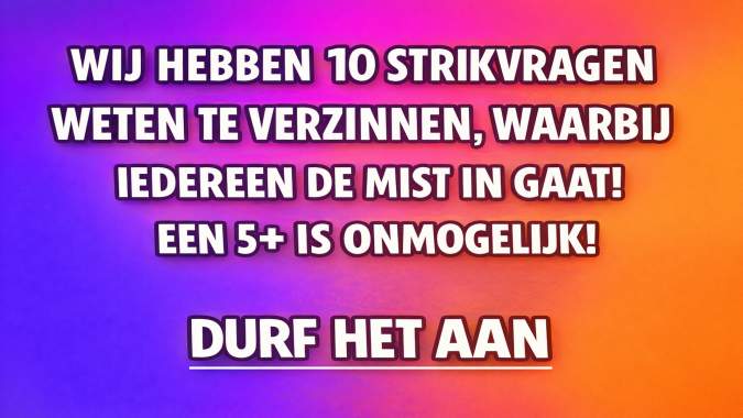 Banner for  10 strikvragen die jij niet allemaal goed zult beantwoorden