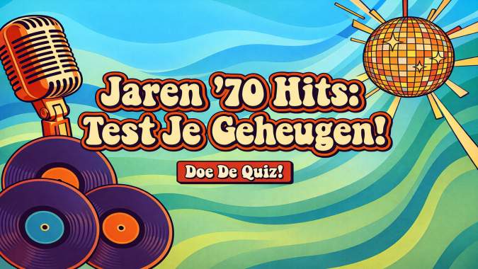 Banner for 15 muziek vragen over de jaren 70, maar je zult de laatste niet halen