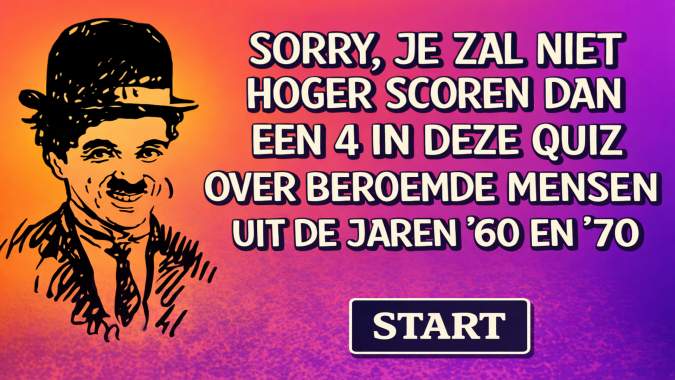 Banner for 10 vragen over beroemde mensen uit de jaren 60 en 70