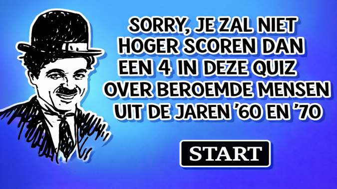 Banner for Ken jij deze beroemde mensen uit de jaren '60 en '70