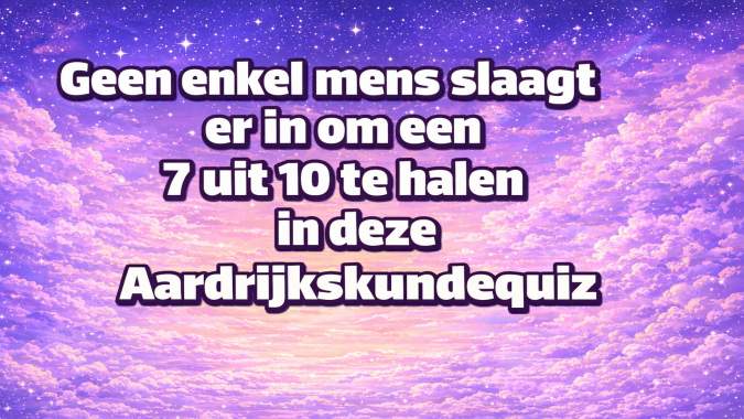 Banner for Uitdagende Aardrijkskunde Trivia