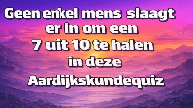 Banner for 10 moeilijke aardrijkskunde vragen!