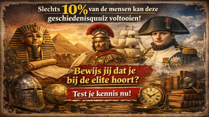 Banner for 10 moeilijke history vragen