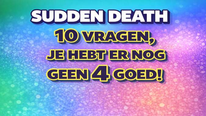 Banner for Tot welke vraag kun jij overleven?