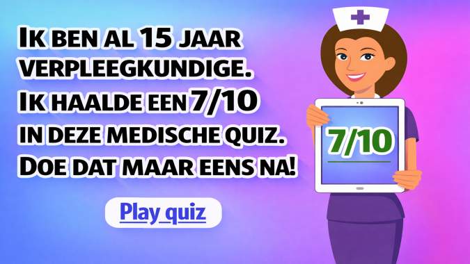 Banner for Probeer de score van deze verpleegkundige te verslaan