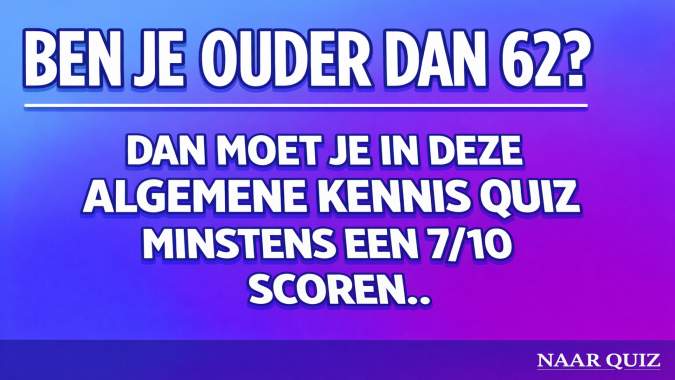 Banner for Ben je ouder dan 62? Succes!