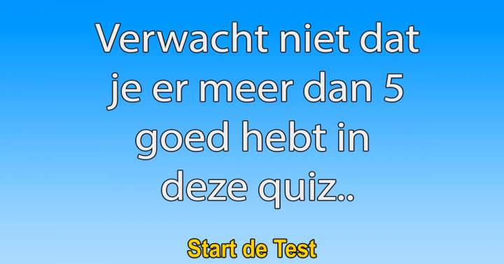 Banner for Je scoort absoluut niet hoger dan een 6 !
