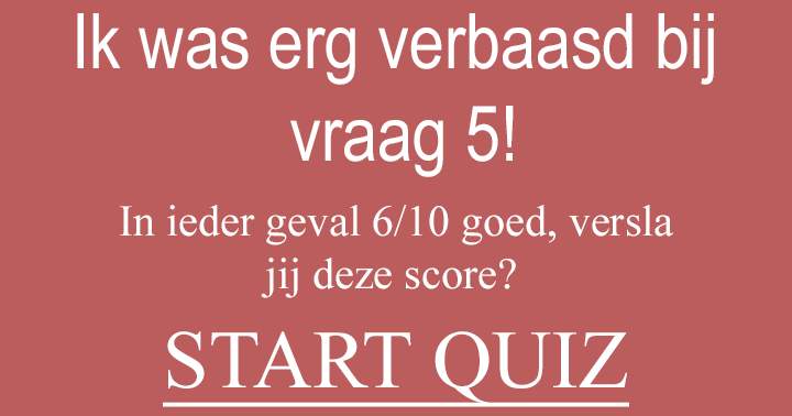 Banner for De meesten slagen niet voor deze algemene kennis quiz!