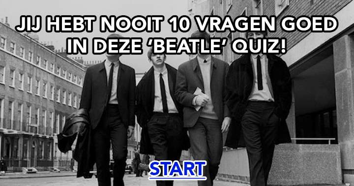 Banner for Wij weten zeker dat je geen 10 vragen goed kan beantwoorden in deze 'Beatle' quiz!