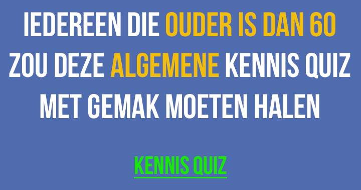 Banner for Gemixte algemene kennis quiz