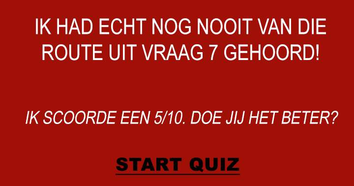 Banner for Wedden dat je mijn score niet kan verslaan?